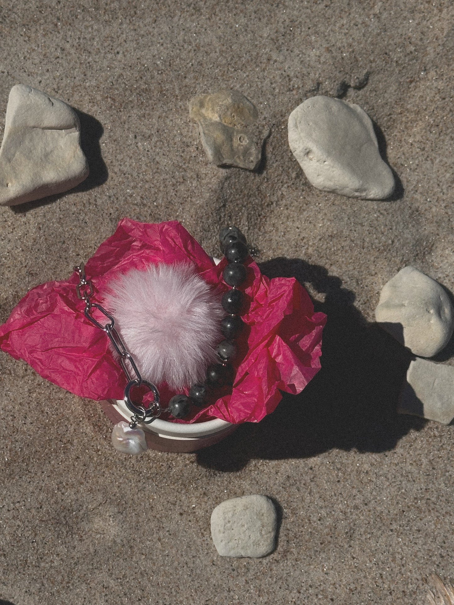 “Shadow Pearl” choker