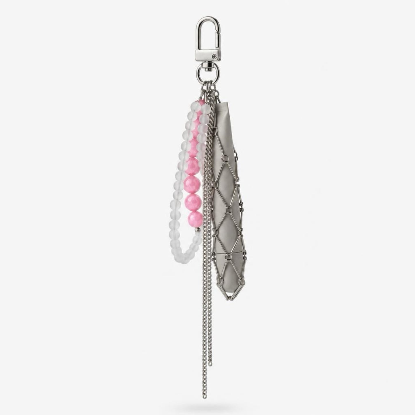 “Pink Coral” lipstick holder keychain