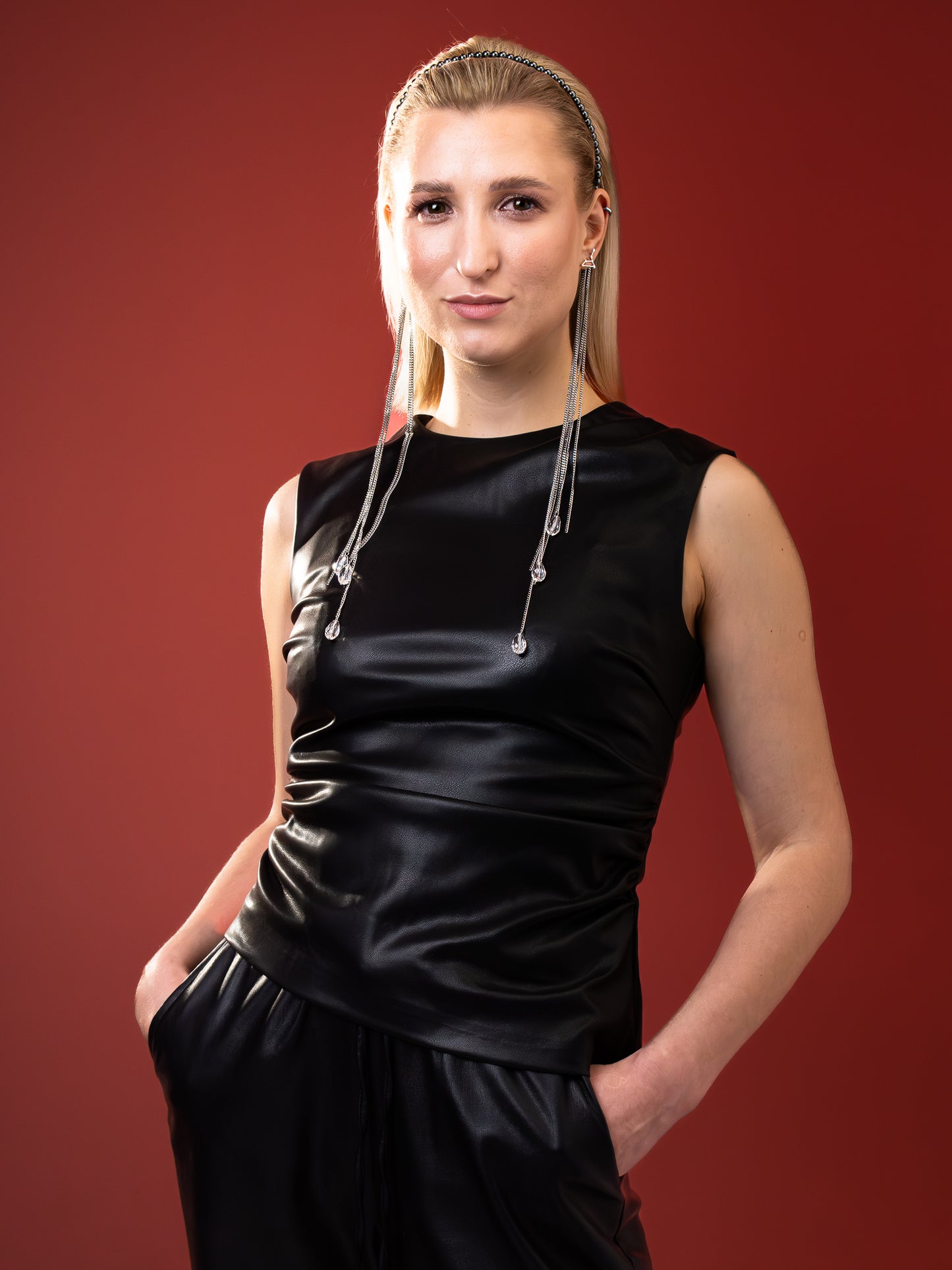 Crystal Veil Necklace & Headpiece