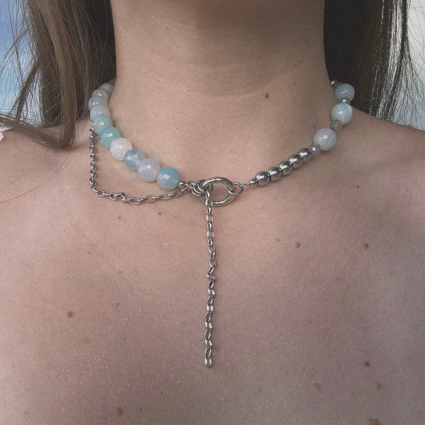 “Frozen Sky” necklace