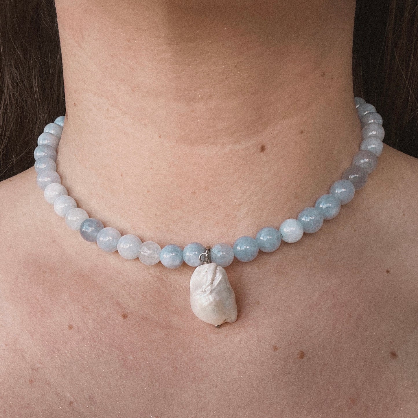 “Blue Pearl” Necklace