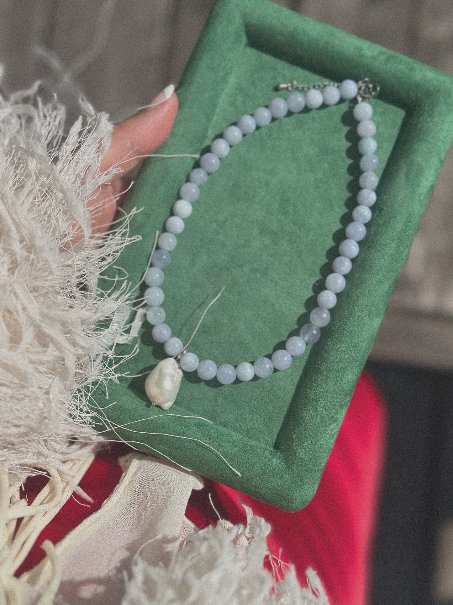 “Blue Pearl” Necklace