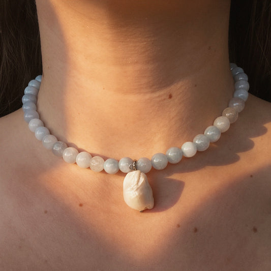 “Blue Pearl” Necklace