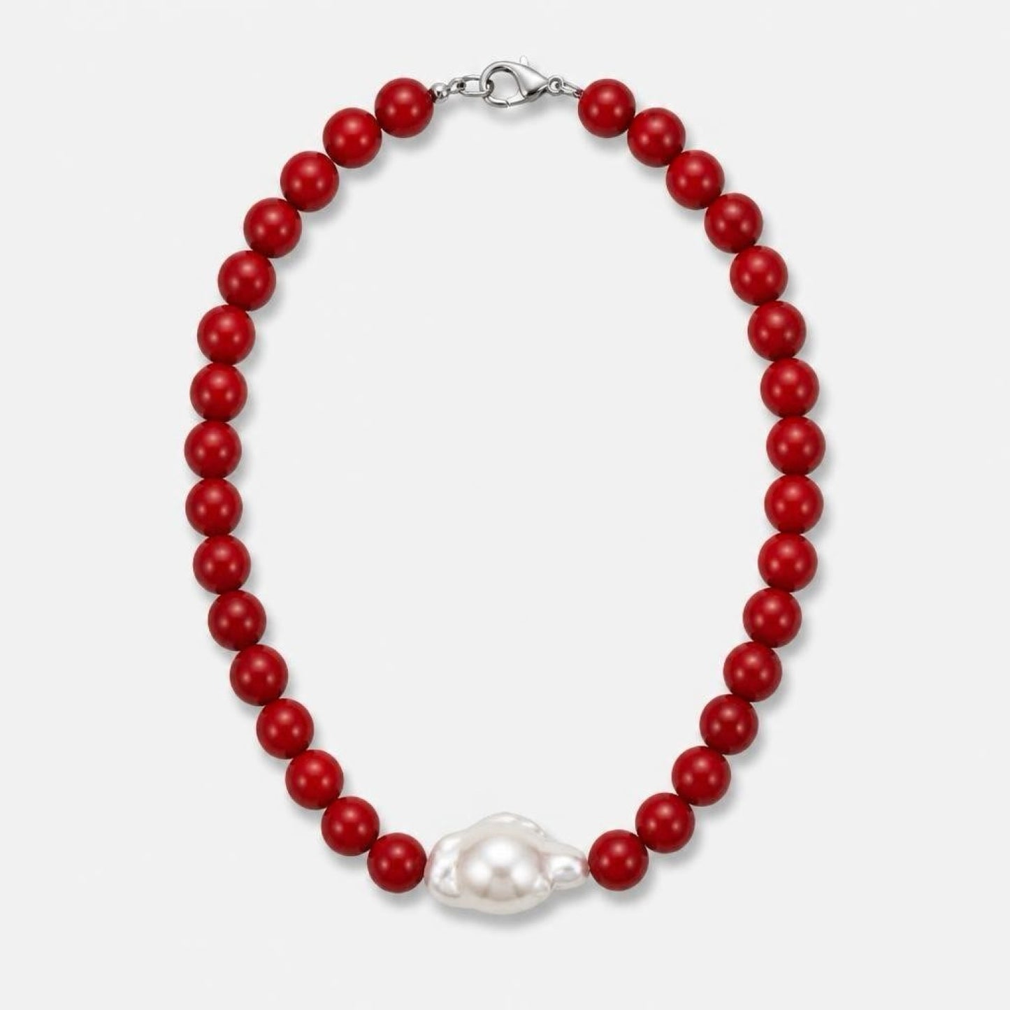 “Red Pearl” necklace